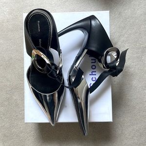 Proenza Schouler Metallic Leather Mules